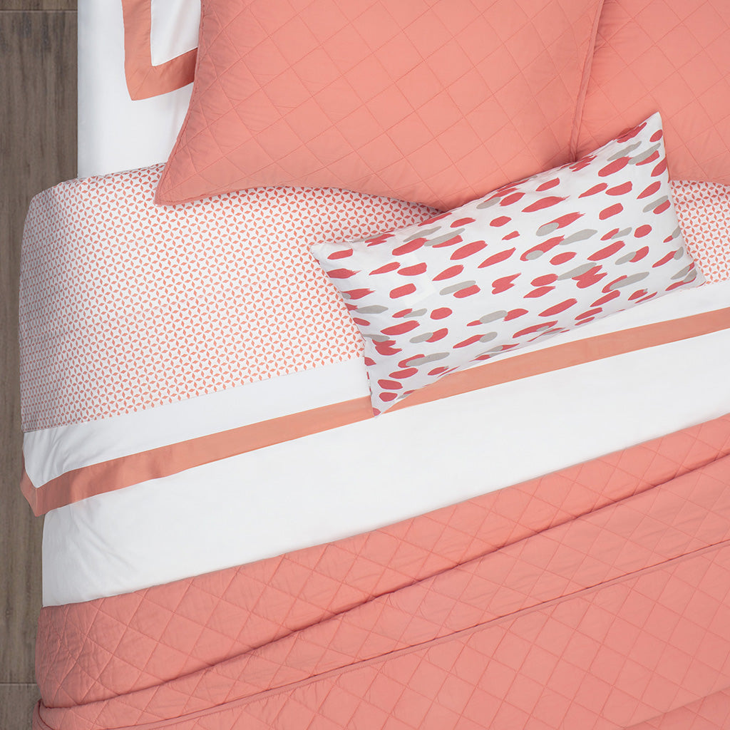 The Coral Morning Glory Sheet Set