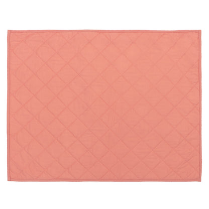 Coral Diamond Quilt Sham Pair