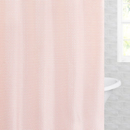 The Coral Morning Glory Shower Curtain