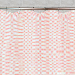 The Coral Morning Glory Shower Curtain