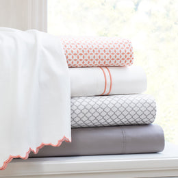 The Coral Morning Glory Sheet Set