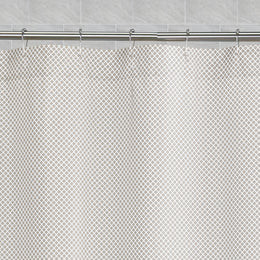 The Taupe Diamonds Shower Curtain