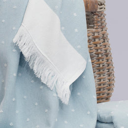 Blue Dot Fouta Towel Spa Bundle (2 Wash + 2 Hand + 4 Bath Towels)