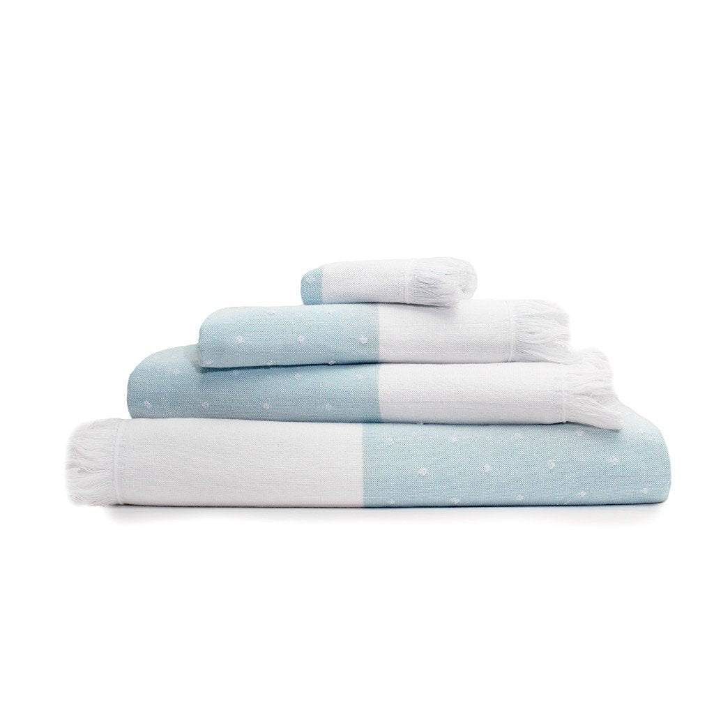 Blue Dot Fouta Towel Spa Bundle (2 Wash + 2 Hand + 4 Bath Towels)