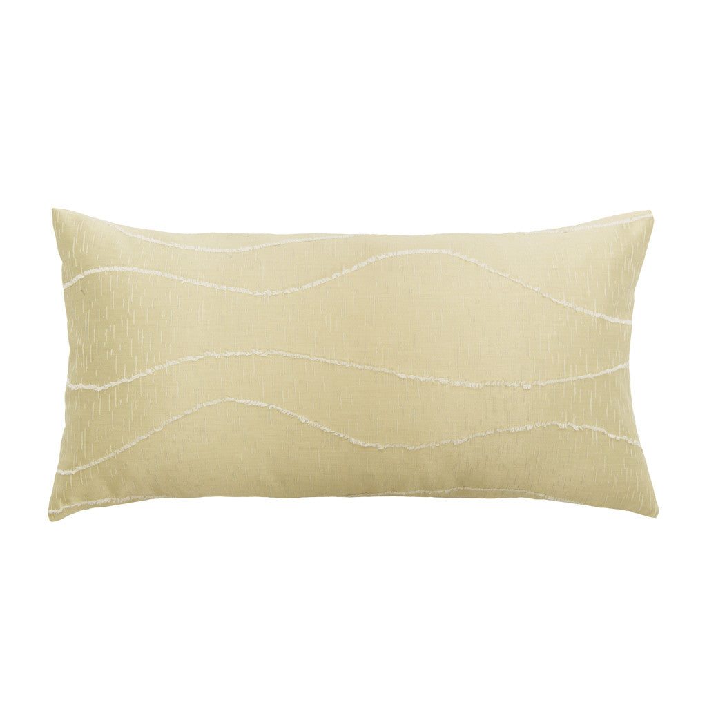 The Gold Waves Throw Pillow