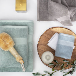 Classic Green Towel Essentials Bundle (2 Wash + 2 Hand + 2 Bath Towels)