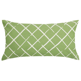 The Green Diamonds Throw Pillow
