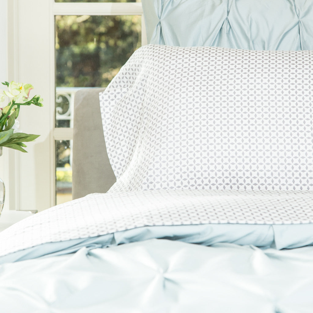 The Grey Morning Glory Sheet Set