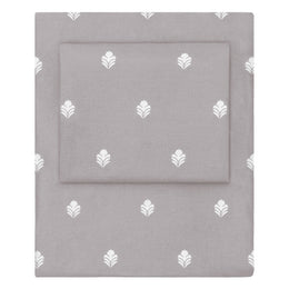 The Grey Flora Sheet Set