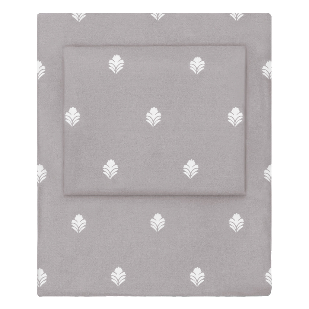 The Grey Flora Sheet Set