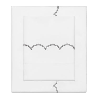 The Grey Wavelet Embroidered Sheet Set