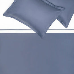 Slate Blue Hayes Flange Sham Pair