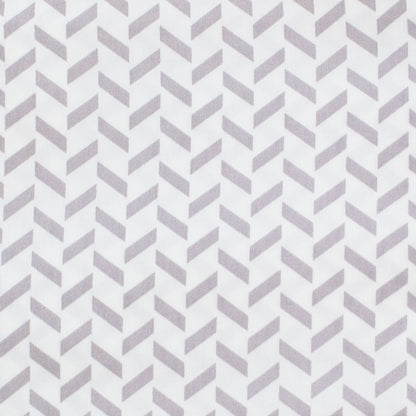 Grey Herringbone Pillowcase Pair