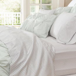 The Grey Herringbone Sheet Set