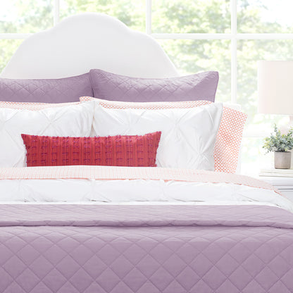 The Diamond Lilac Quilt & Sham