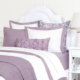 The Chevron Lilac Purple Quilt & Sham