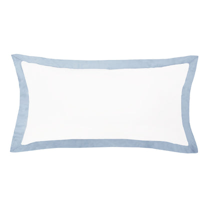 Blue and white pillow