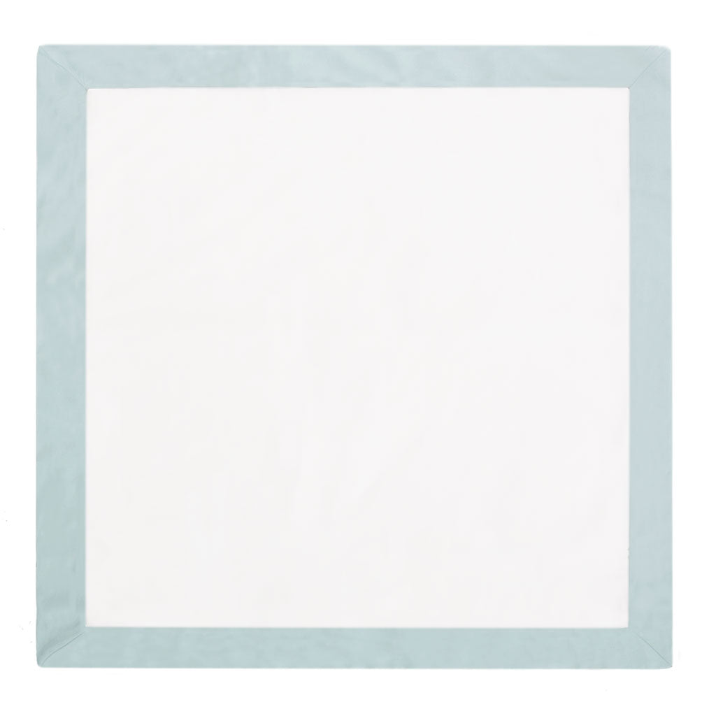 Porcelain Green Linden Border Euro Sham