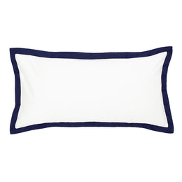 The Linden Navy Blue Throw Pillow