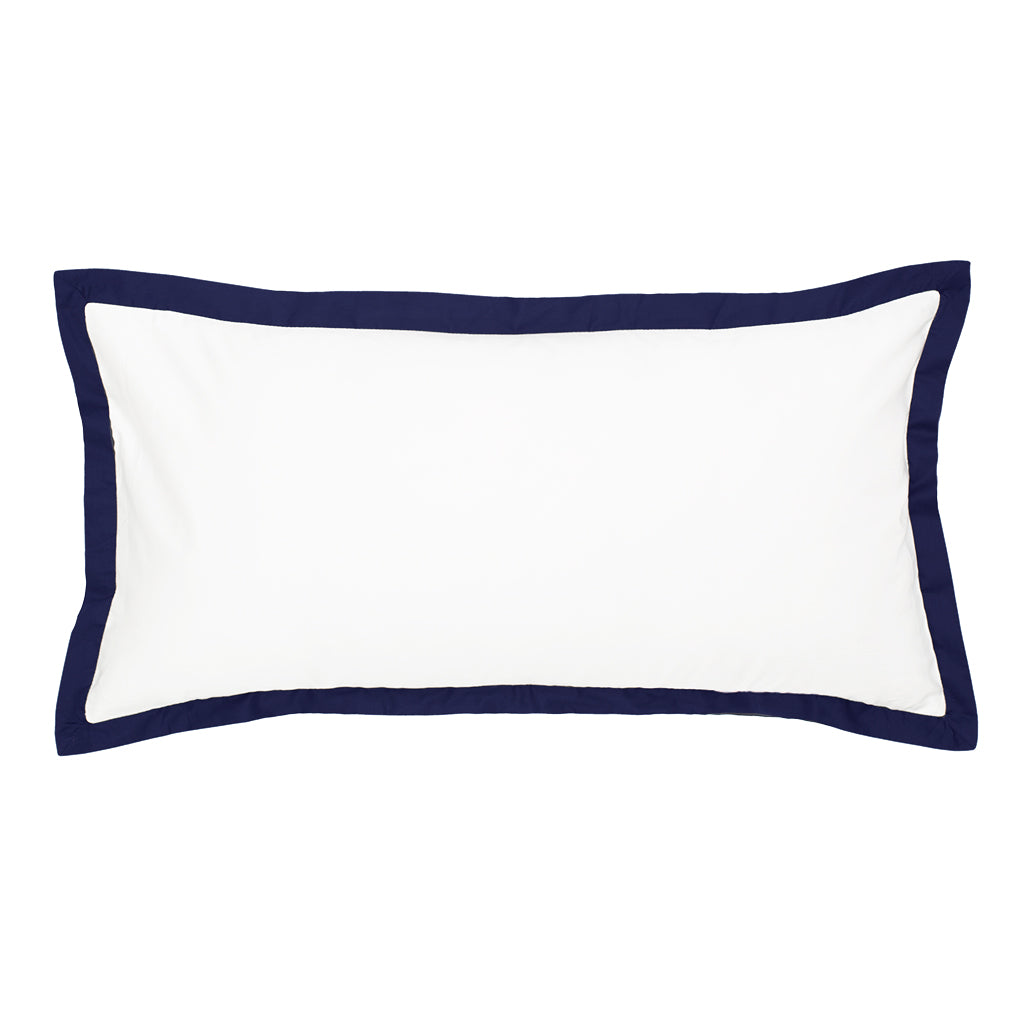 The Linden Navy Blue Throw Pillow
