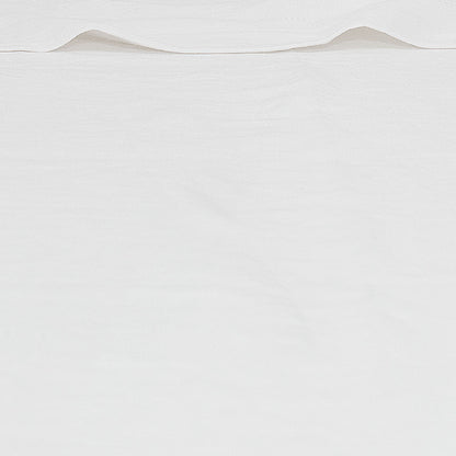 White Belgian Flax Linen Flat Sheet