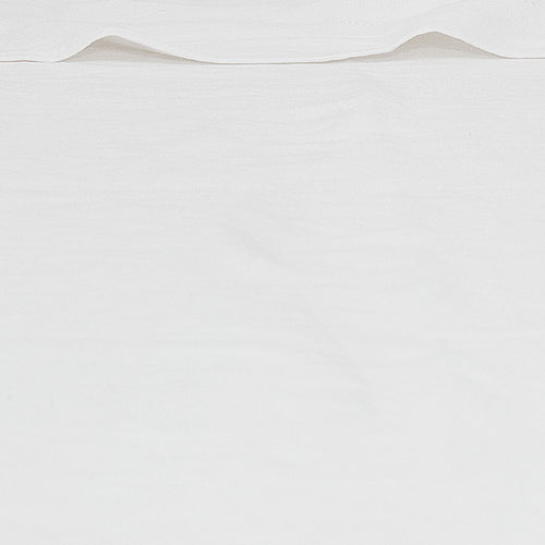 White Belgian Flax Linen Flat Sheet