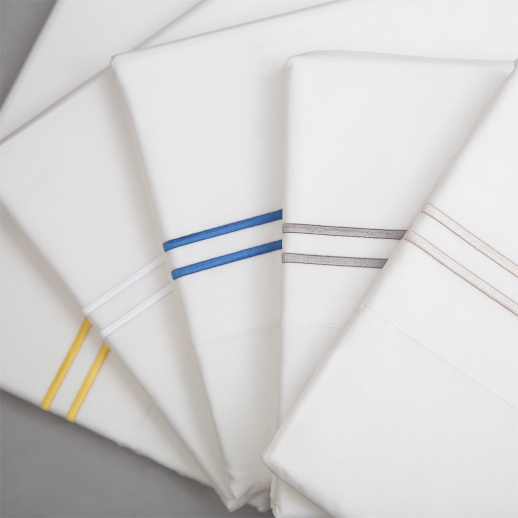 The White Lines Embroidered Sheet Set