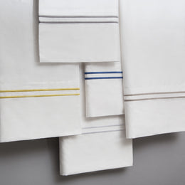 The White Lines Embroidered Sheet Set