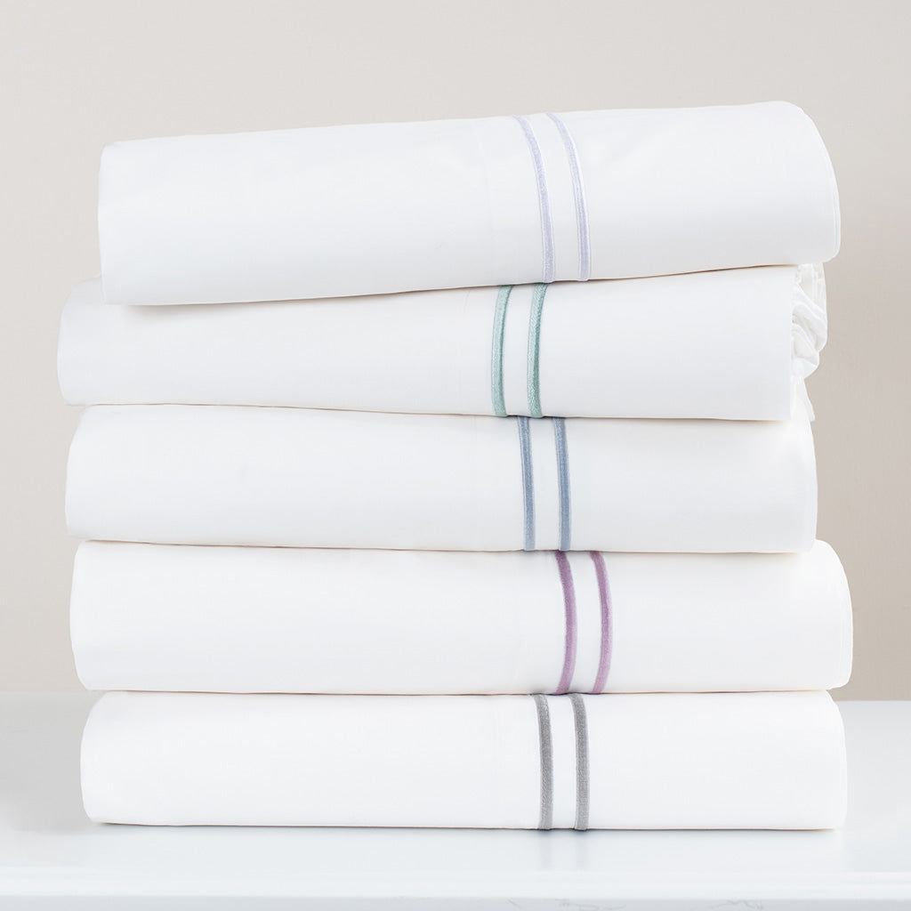 The White Lines Embroidered Sheet Set