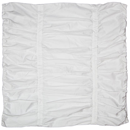 White Mirabel Ruched Euro Sham