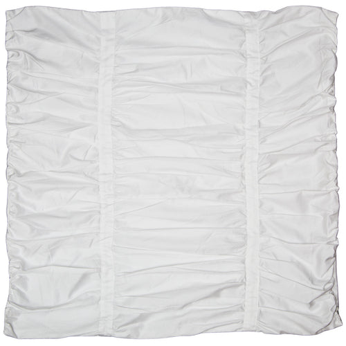 White Mirabel Ruched Euro Sham