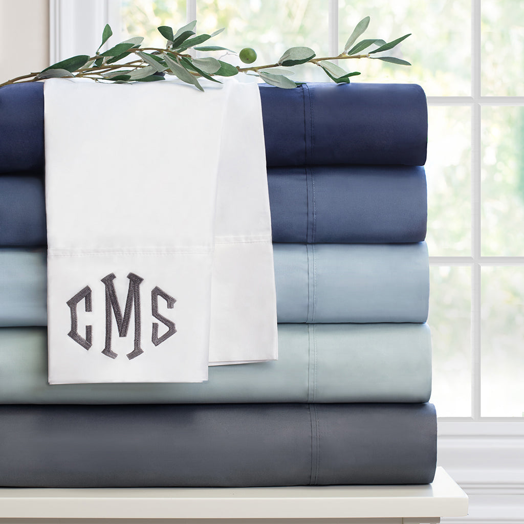 The Slate Blue 400 Thread Count Sheets