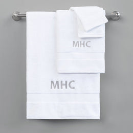 Classic White Towel Essentials Bundle (2 Wash + 2 Hand + 2 Bath Towels)