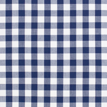 Navy Blue Small Gingham Fitted Sheet