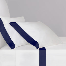 The Navy Blue Border Sheet Set