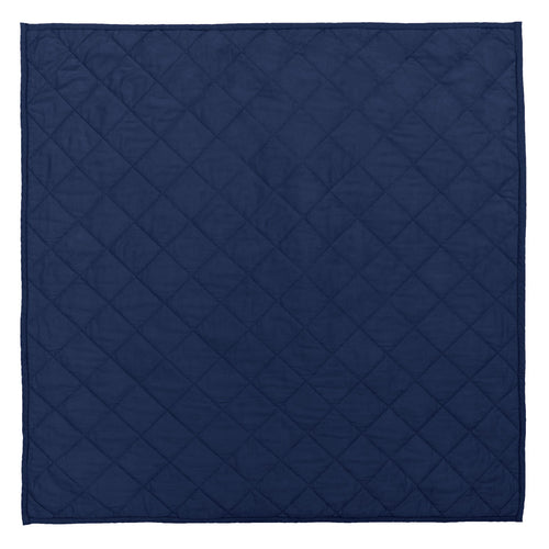 Navy Blue Diamond Quilt Euro Sham