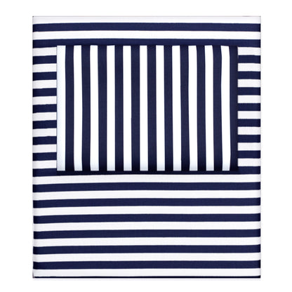 The Navy Blue Striped Sheet Set