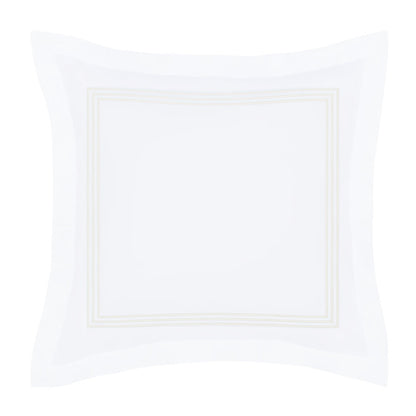 Octavia Ivory Embroidered Percale Euro Sham
