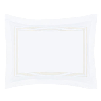 Octavia Ivory Embroidered Percale Sham