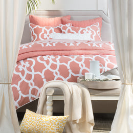 The Chevron Coral Quilt & Sham