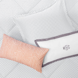 The Linden Grey Throw Pillow