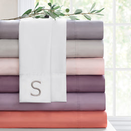 Pink 400 Thread Count Sheet Set (Fitted, Flat, & Pillow Cases)