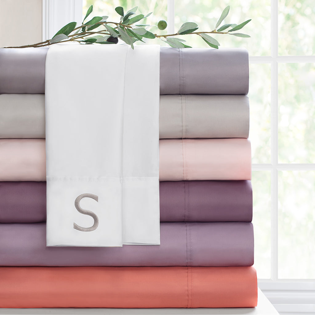 Pink 400 Thread Count Sheet Set (Fitted, Flat, & Pillow Cases)