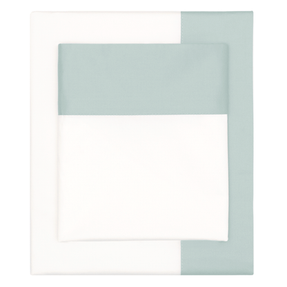 The Porcelain Green Border Sheet Set