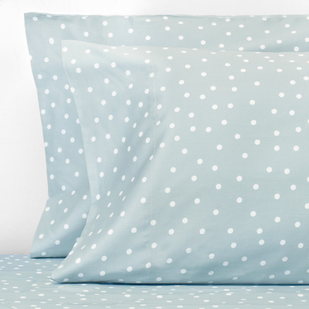 Porcelain Green Polka Dots Pillowcase Pair