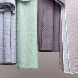 The Cloud Charcoal Grey Quilt & Sham