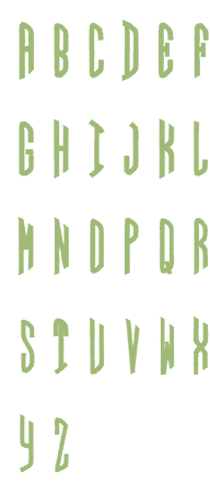 Image of all the letters in Circle
