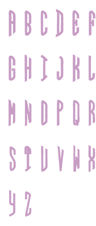 Image of all the letters in Circle