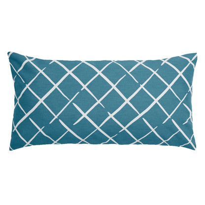 The Teal Diamonds Throw Pillow