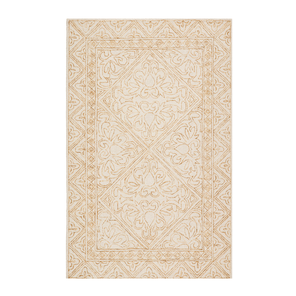 The Burnt Orange Andrea Tufted Wool Rug